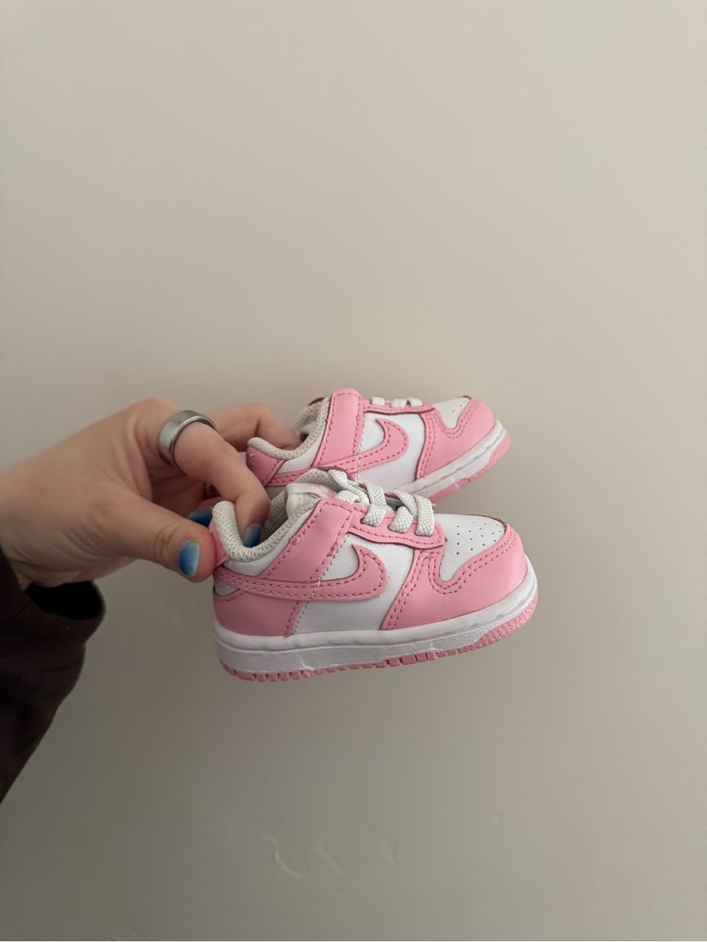 Nike 3c Pink and White Dunk Sneakers